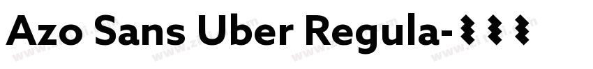 Azo Sans Uber Regula字体转换